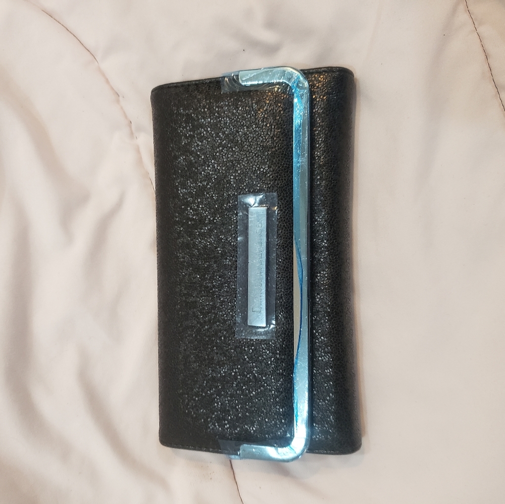 Black Soft Shelly  RFID Wallet Damsel in Defense